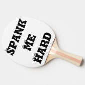 Funny Spank me Bulls Eye Target Tafeltennisbatje (Zijkant)