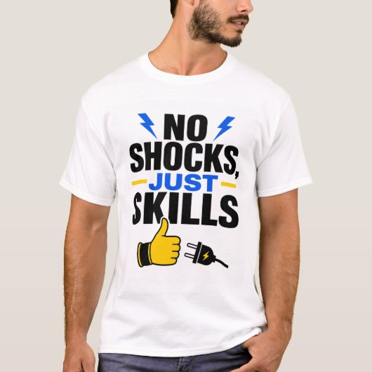 Funny Sparky Electrician Shirt (Voorkant)