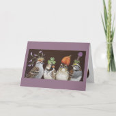 Funny sparrow party card kaart (Voorkant)