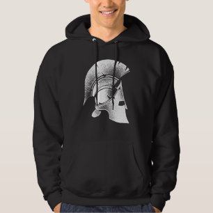 Funny Spartan Greek Helmet Cute Gladiator Mannen W Hoodie