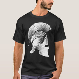 Funny Spartan Greek Helmet Cute Gladiator Mannen W T-shirt