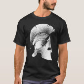 Funny Spartan Greek Helmet Cute Gladiator Mannen W T-shirt (Voorkant)
