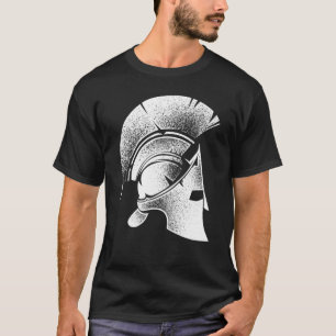 Funny Spartan Greek Helmet Cute Gladiator Mannen W T-shirt