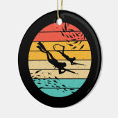 Funny Spearfish Gift for Men Women Dive Keramisch Ornament (Links)