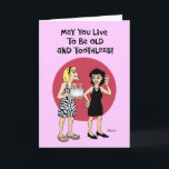 Funny Special Birthday Wish Kaart<br><div class="desc">Funny Birthday Wenskaart voor een vrouw</div>