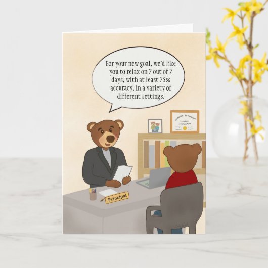 Funny Special Education Teacher Appreciation Kaart (Gele Bloem)