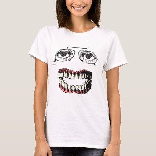 Funny Spectacles en Dentures T-shirt (Voorkant)
