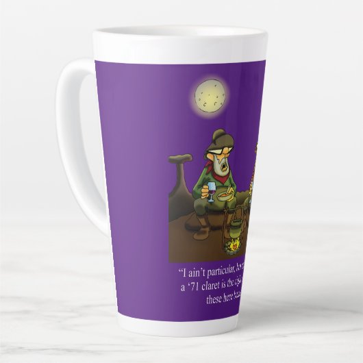 Funny Spectickles Cowboy Wild West Wine Latte Mok (Linkerhoek)