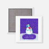 Funny Spectickles Holiday Diet Snow Woman Cartoon Magneet (Voorkant / Achterkant)
