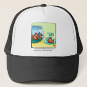Funny Spectickles kerstbezoeker Cartoon Trucker Pet (Voorkant)