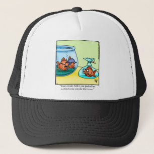 Funny Spectickles kerstbezoeker Cartoon Trucker Pet