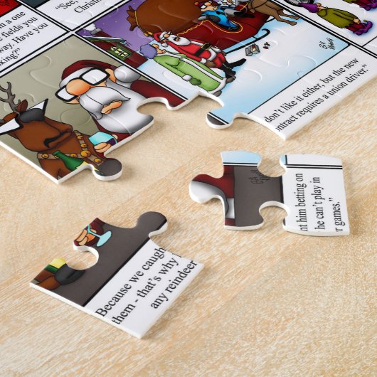 Funny Spectickles kerstHumor Puzzle Legpuzzel (Zijkant)