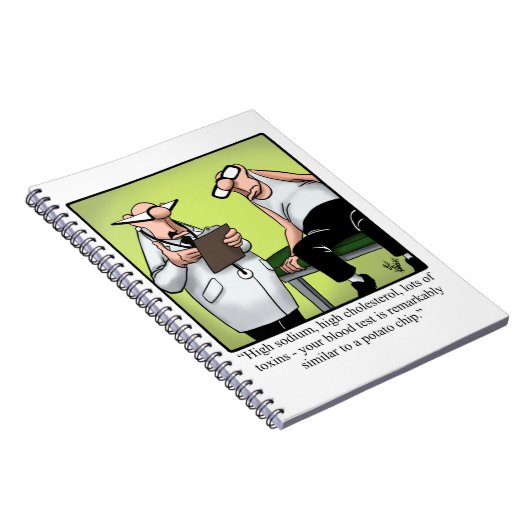 Funny Spectickles Medical Health Cartoon Humor Notitieboek (Rechterzijde)