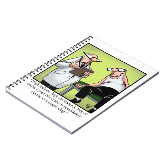 Funny Spectickles Medical Health Cartoon Humor Notitieboek (Linkerzijde)