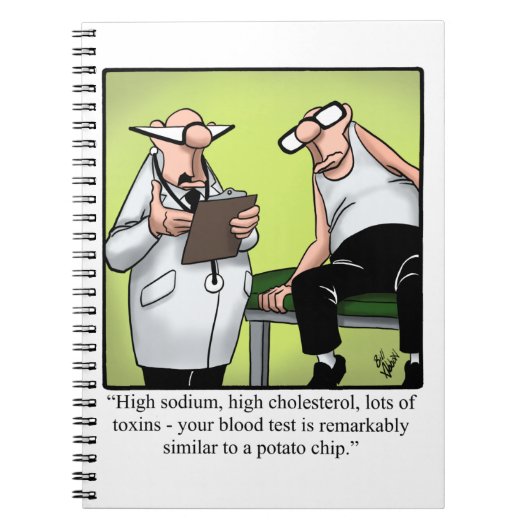 Funny Spectickles Medical Health Cartoon Humor Notitieboek (Voorkant)