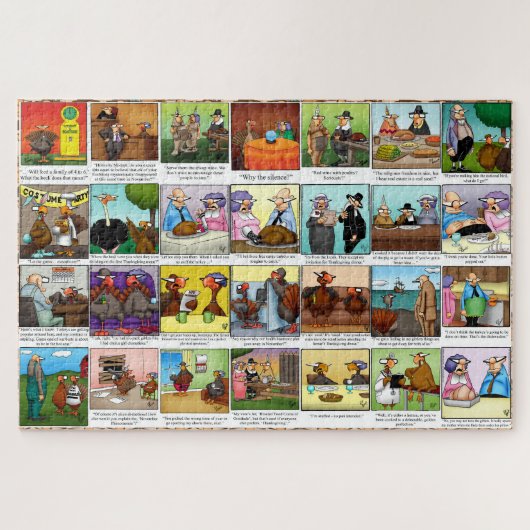 Funny Spectickles Thanksgiving Puzzle Legpuzzel (Horizontaal)