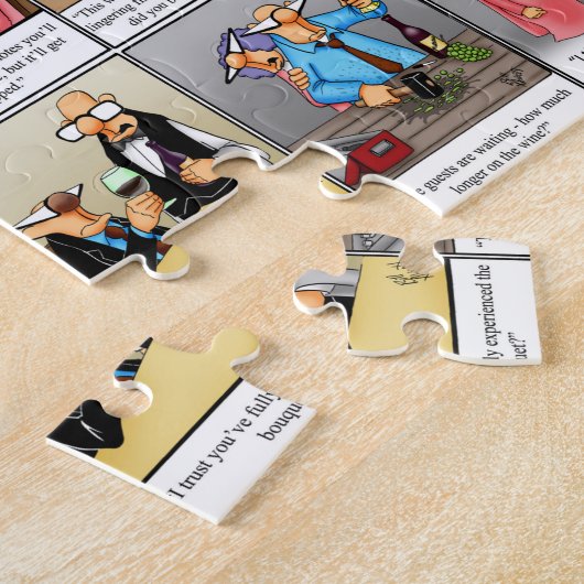 Funny Spectickles Wine Humor Puzzle Legpuzzel (Zijkant)