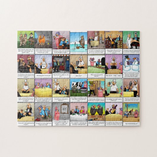 Funny Spectickles Wine Humor Puzzle Legpuzzel (Horizontaal)