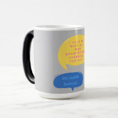 Funny Speech Eyebrows Morphing Mok (Voorkant links)