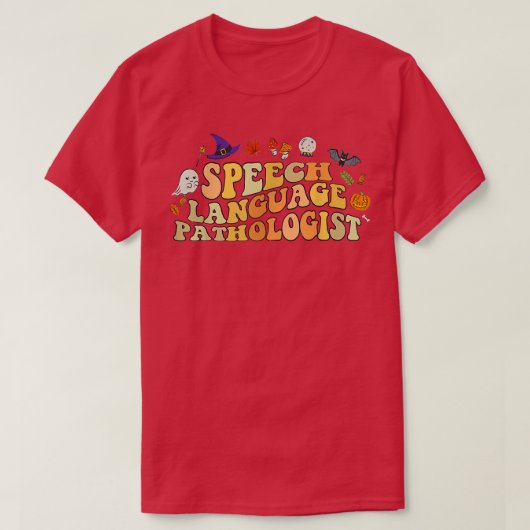 Funny Speech Language Patholoog Speech Therapy H T-shirt (Design voorkant)