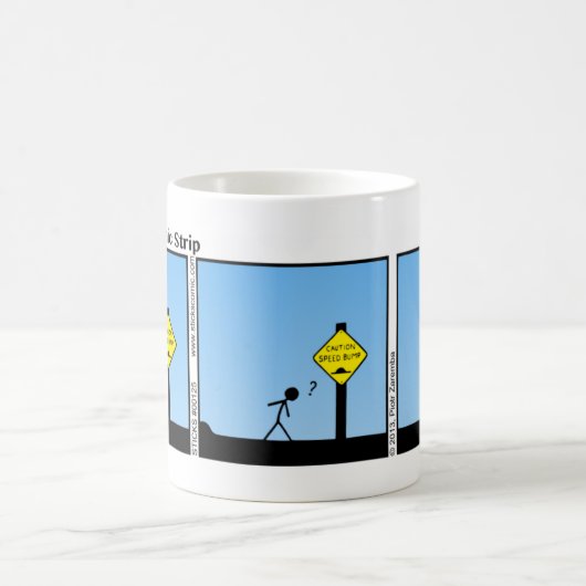 Funny Speed Bump Stickman Mok - 125 (Center)