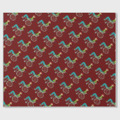 Funny Speedy-rolstoelgebruiker Cadeaupapier (Vlak)