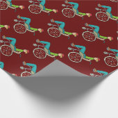 Funny Speedy-rolstoelgebruiker Cadeaupapier (Hoek)