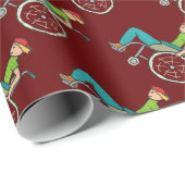 Funny Speedy-rolstoelgebruiker Cadeaupapier (Rol Hoek)