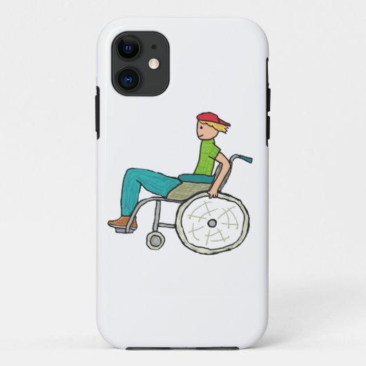 Funny Speedy-rolstoelgebruiker Case-Mate iPhone Case (Achterkant)