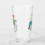 Funny Speedy-rolstoelgebruiker Glas (Rechts)