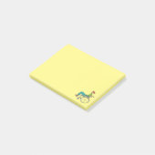 Funny Speedy-rolstoelgebruiker Post-it® Notes (Schuin)