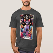 Funny Sphinx Cat Tarot Kaart T-shirt (Voorkant)