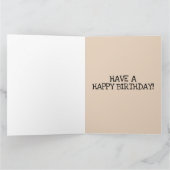 FUNNY SPHYNX CAT BIG BIRTHDAY WENSKAART KAART (Binnen)