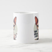 Funny Sphynx Cat Dad Cartoon Art Grote Koffiekop (Voorkant)