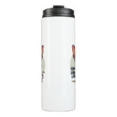 Funny Sphynx Cat Dad Cartoon Art Thermosbeker (Voorkant)