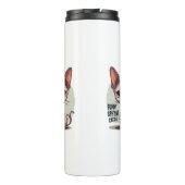 Funny Sphynx Cat Dad Cartoon Art Thermosbeker (Achterkant)