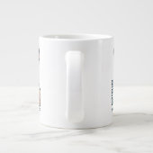 Funny Sphynx Cat Dad Illustration Grote Koffiekop (Achterkant)