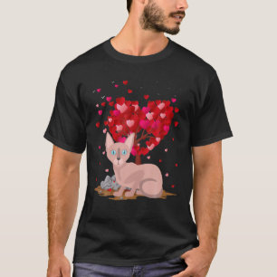 Funny Sphynx Cat Dierenvriend Sphynx Kat Valentijn T-shirt