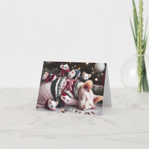 Funny Sphynx Kerst Kaart