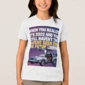 "Funny Spider Fear Quote –  typografie" Tri-Blend Shirt (Voorkant)