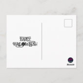 Funny Spider Revenge Halloween Briefkaart (Achterkant)