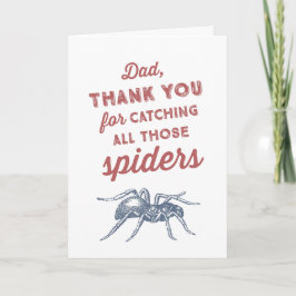 Funny Spider Vaderdag Kaart