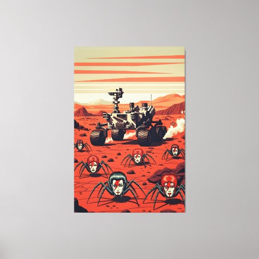 Funny Spiders from Mars Canvas Afdruk (Voorkant)