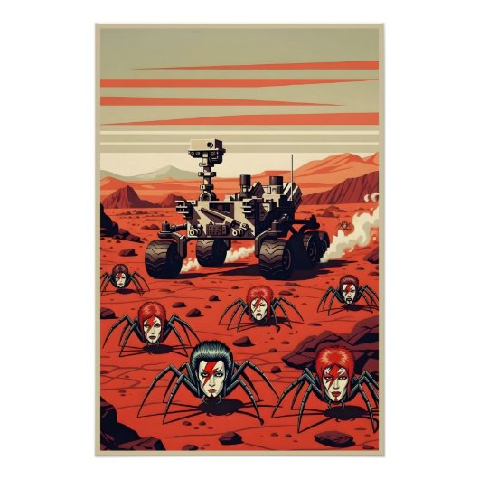 Funny Spiders from Mars Perfect Poster (Voorkant)