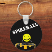 Funny Spikeball Net met Smile Face Art Sleutelhanger (Voorkant)