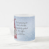Funny Spiked Coffee Christmas Mug Matglas Koffiemok (Voorkant links)