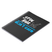 Funny Spin Class Indoor Cycling Spinning Spin Hair Notitieboek (Linkerzijde)