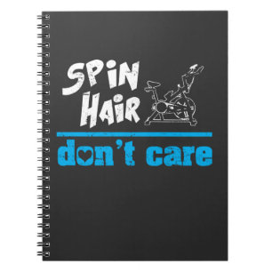 Funny Spin Class Indoor Cycling Spinning Spin Hair Notitieboek