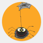 Funny spin ronde sticker (Voorkant)