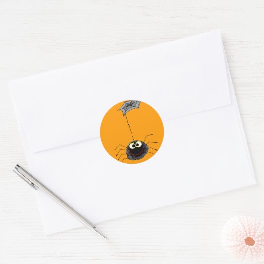 Funny spin ronde sticker (Envelop)